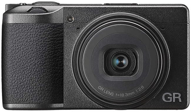 Ricoh GR III Digital Compact Camera, 24mp, 28mm f 2.8 lens with Touch Screen LCD