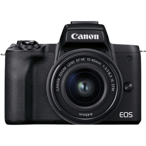 Canon EOS M50 Mirrorless Vlogging Camera Kit with EF-M 15-45mm lens, Black